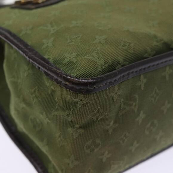 LOUIS VUITTON Monogram Mini Sac Catline Hand Bag Tst Khaki M92327 - Picture 10 of 16